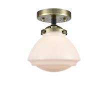 Innovations Lighting 284-1C-BAB-G321 - Olean - 1 Light - 7 inch - Black Antique Brass - Semi-Flush Mount