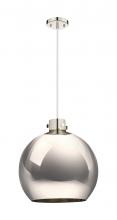 Innovations Lighting 410-1PL-PN-M410-18PN - Newton Sphere - 1 Light - 18 inch - Polished Nickel - Cord hung - Pendant