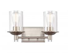 Innovations Lighting 417-2W-SN-G4172-LED - Manhattan - 2 Light - 15 inch - Satin Nickel - Bath Vanity Light