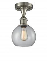 Innovations Lighting 516-1C-SN-G122-8 - Athens - 1 Light - 8 inch - Brushed Satin Nickel - Semi-Flush Mount