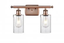 Innovations Lighting 516-2W-AC-G804 - Clymer - 2 Light - 14 inch - Antique Copper - Bath Vanity Light