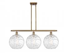 Innovations Lighting 516-3I-BB-G1215-12 - Athens Water Glass - 3 Light - 39 inch - Brushed Brass - Stem Hung - Island Light