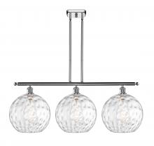 Innovations Lighting 516-3I-PC-G1215-12 - Athens Water Glass - 3 Light - 39 inch - Polished Chrome - Stem Hung - Island Light