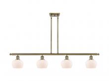 Innovations Lighting 516-4I-AB-G91 - Fenton - 4 Light - 48 inch - Antique Brass - Stem Hung - Island Light