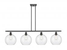 Innovations Lighting 516-4I-BK-G124-10 - Athens - 4 Light - 48 inch - Matte Black - Stem Hung - Island Light