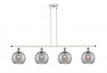 Innovations Lighting 516-4I-WPC-G1213-8SM - Athens Deco Swirl - 4 Light - 48 inch - White Polished Chrome - Cord hung - Island Light