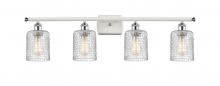 Innovations Lighting 516-4W-WPC-G112C-5CL - Cobbleskill - 4 Light - 35 inch - White Polished Chrome - Bath Vanity Light