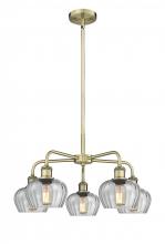 Innovations Lighting 516-5CR-AB-G92 - Fenton - 5 Light - 25 inch - Antique Brass - Chandelier