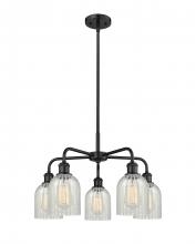 Innovations Lighting 516-5CR-BK-G2511 - Caledonia - 5 Light - 23 inch - Matte Black - Chandelier