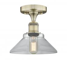 Innovations Lighting 616-1F-AB-G132 - Orwell - 1 Light - 8 inch - Antique Brass - Flush Mount