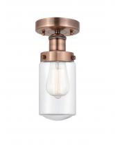 Innovations Lighting 616-1F-AC-G312 - Dover - 1 Light - 5 inch - Antique Copper - Semi-Flush Mount