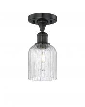 Innovations Lighting 616-1F-BK-G559-5SDY - Bridal Veil - 1 Light - 5 inch - Matte Black - Semi-Flush Mount