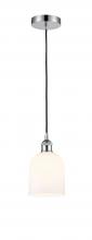 Innovations Lighting 616-1P-PC-G558-6GWH - Bella - 1 Light - 6 inch - Polished Chrome - Cord hung - Mini Pendant