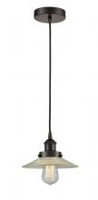 Innovations Lighting 616-1PH-OB-G2 - Halophane - 1 Light - 9 inch - Oil Rubbed Bronze - Cord hung - Mini Pendant