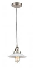 Innovations Lighting 616-1PH-SN-G1 - Halophane - 1 Light - 9 inch - Brushed Satin Nickel - Cord hung - Mini Pendant