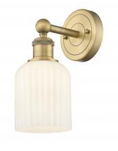 Innovations Lighting 616-1W-BB-G559-5GWH - Bridal Veil - 1 Light - 5 inch - Brushed Brass - Sconce