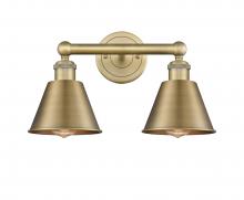 Innovations Lighting 616-2W-BB-M8-BB - Smithfield - 2 Light - 16 inch - Brushed Brass - Bath Vanity Light