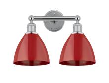 Innovations Lighting 616-2W-PC-MBD-75-RD - Plymouth - 2 Light - 17 inch - Polished Chrome - Bath Vanity Light