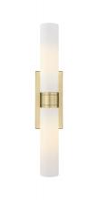 Innovations Lighting 617-2W-BB-G617-11WH - Boreas - 2 Light - 24 inch - Brushed Brass - Bath Vanity Light