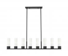 Innovations Lighting 617-8I-BK-G617-8WH - Boreas - 6 Light - 48 inch - Matte Black - Linear Pendant