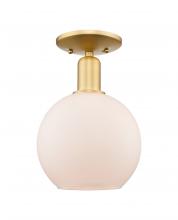 Innovations Lighting 716-1C-SG-G121-8 - Athens - 1 Light - 8 inch - Satin Gold - Semi-Flush Mount
