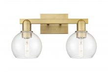 Innovations Lighting 716-2W-BB-G122-6 - Athens - 2 Light - 17 inch - Brushed Brass - Bath Vanity Light
