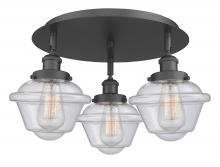 Innovations Lighting 916-3C-BK-G534 - Oxford - 3 Light - 19 inch - Matte Black - Flush Mount