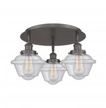 Innovations Lighting 916-3C-OB-G534 - Oxford - 3 Light - 19 inch - Oil Rubbed Bronze - Flush Mount