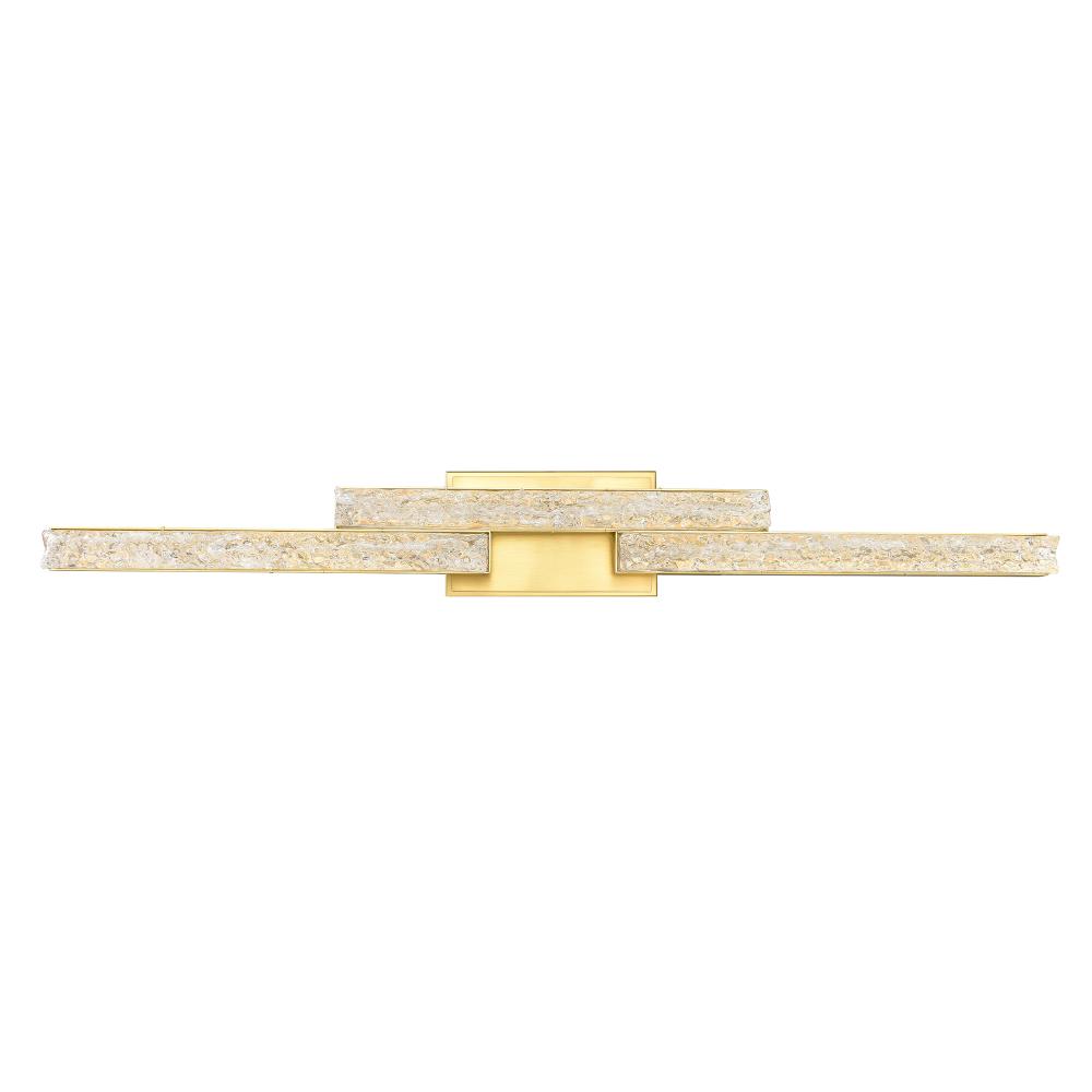 Stagger Integrated LED Brass Vanity Light