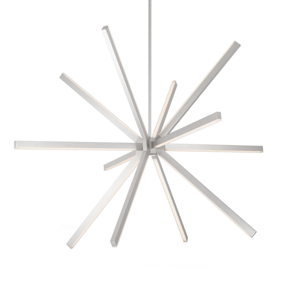 Sirius 56-in Brushed Nickel LED Chandeliers