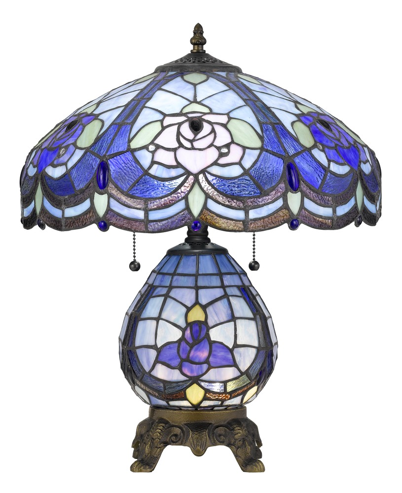 19.33" Height Resin Table Lamp in Tiffany Finish