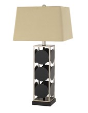 CAL Lighting BO-2897TB - 31.5" Height Metal Table Lamp in Black Antique Silver Finish