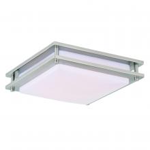 Vaxcel International C0152 - Horizon 12-in LED Flush Mount Ceiling Light Satin Nickel