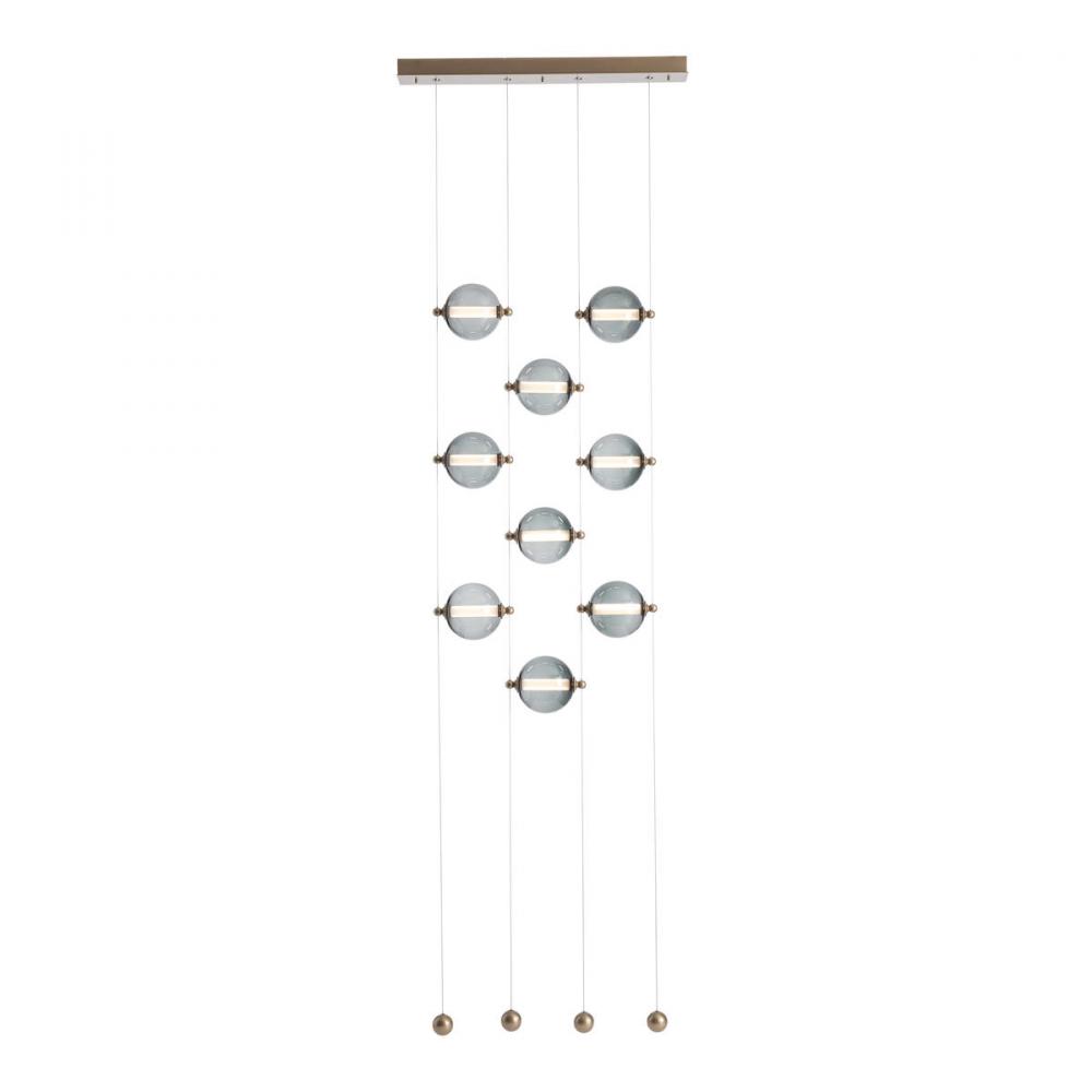 Abacus 9-Light Ceiling-to-Floor LED Pendant