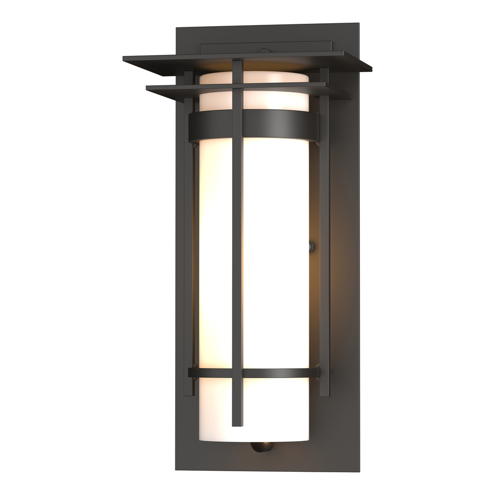 Banded with Top Plate Small Outdoor Sconce