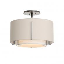 Hubbardton Forge 126501-SKT-85-SF1099-SE1590 - Exos Small Double Shade Semi-Flush