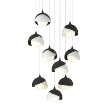 Hubbardton Forge 131105-SKT-LONG-10-02-GG0711 - Brooklyn 9-Light Double Shade Pendant