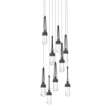 Hubbardton Forge 131108-SKT-LONG-20-ZM0434 - Link 9-Light Clear Glass Pendant