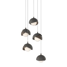 Hubbardton Forge 131125-SKT-LONG-05-20-GG0711 - Brooklyn 5-Light Double Shade Pendant