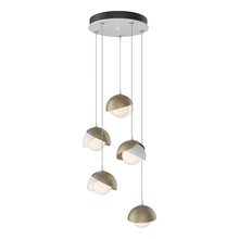 Hubbardton Forge 131125-SKT-STND-02-84-GG0711 - Brooklyn 5-Light Double Shade Pendant