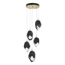 Hubbardton Forge 131138-SKT-LONG-86-BP0755 - Chrysalis 5-Light Large Crystal Pendant