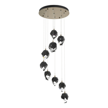 Hubbardton Forge 131140-SKT-STND-84-BP0754 - Chrysalis 9-Light Small Crystal Pendant