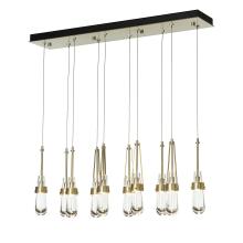 Hubbardton Forge 131207-SKT-STND-86-ZM0434 - Link 10-Light Clear Glass Pendant