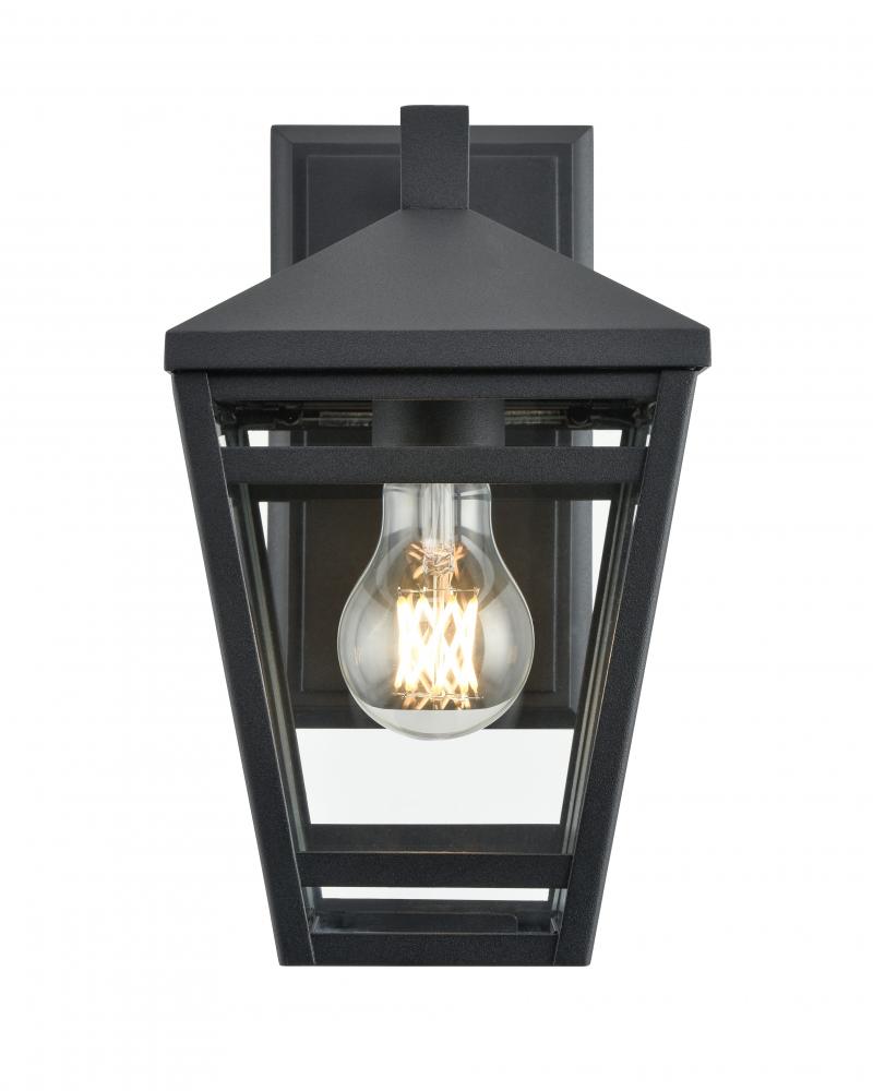 Seager 1-Light Outdoor Wall Sconce Textured Black