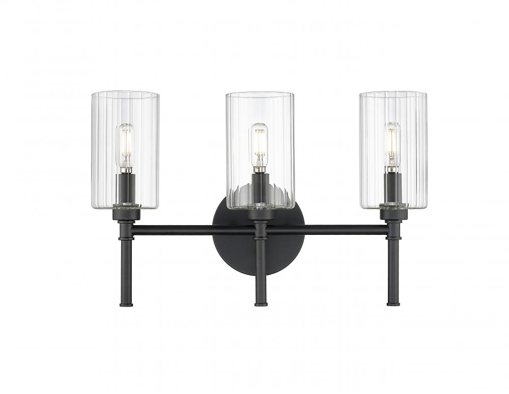 Chastine 3-Light Vanity Matte Black