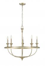 Millennium 28005-MG - Emery 5-Light Chandelier Ceiling Light Modern Gold