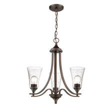 Millennium 1463-RBZ - Natalie 3-Light Chandelier Ceiling Light Rubbed Bronze