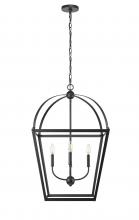 Millennium 13904-MB - Kelsey 4-Light Pendant light Matte Black