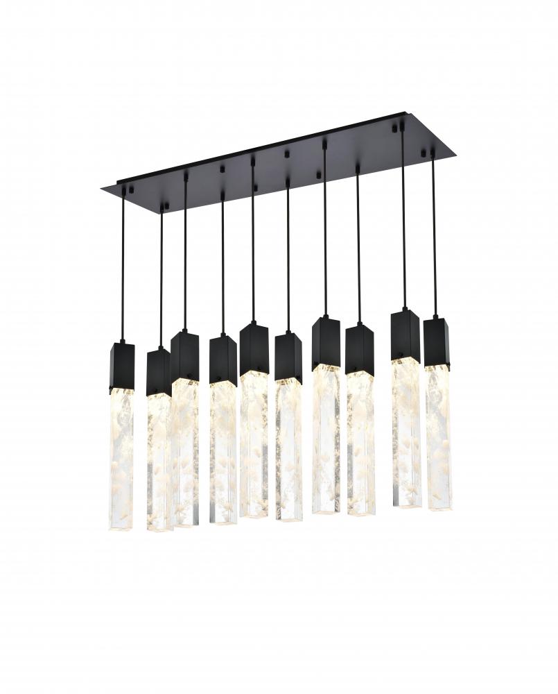 Pendant L42"W12"H24"L10 Black