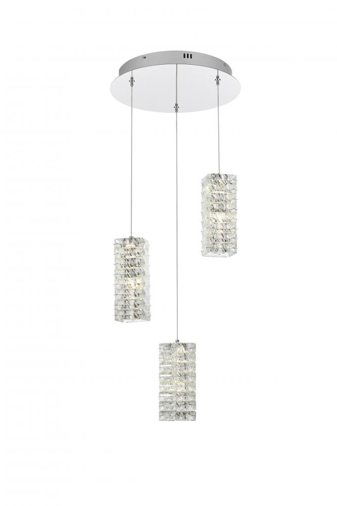 Aston 16 inch LED Pendant in Chrome